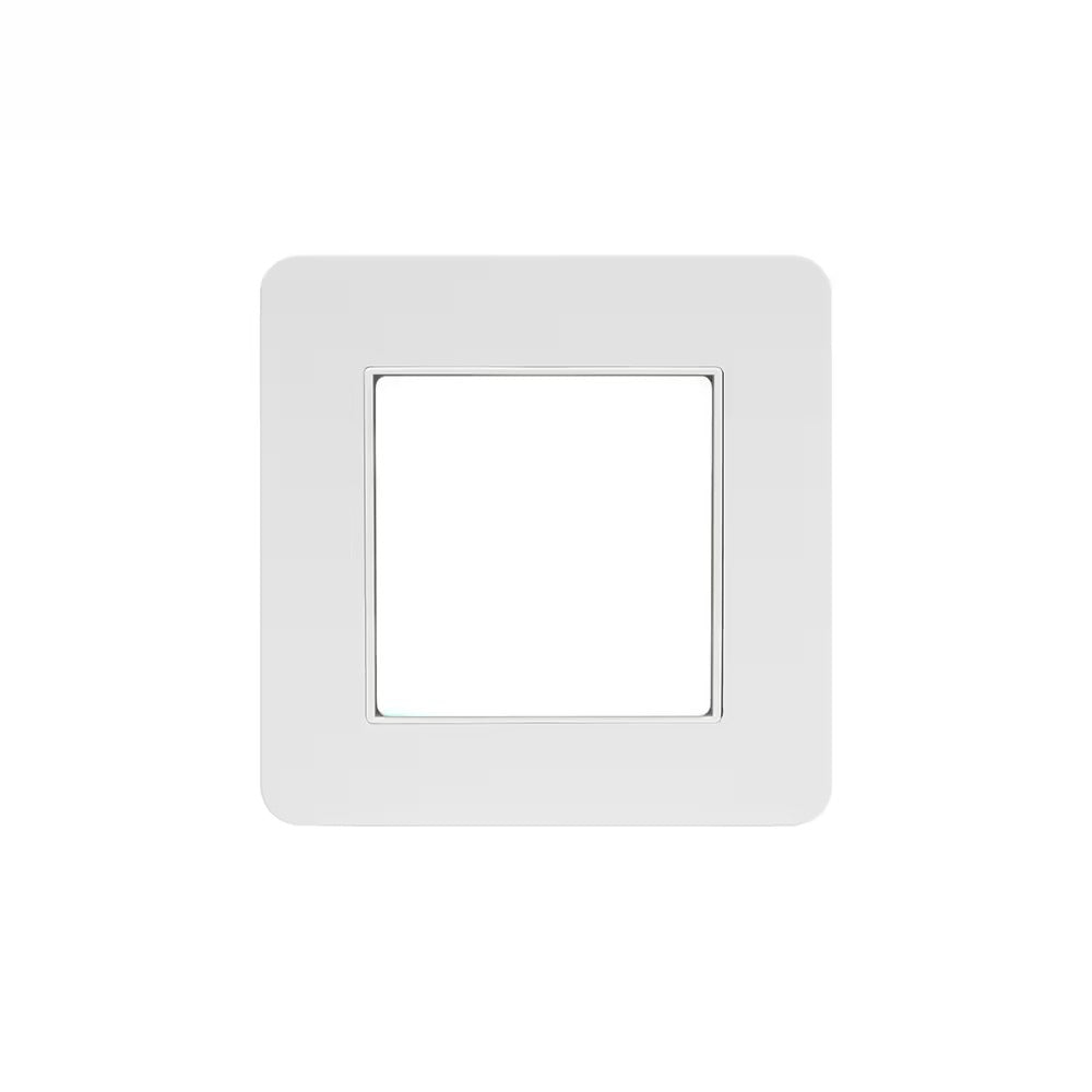 The Eldon Collection White Metal Flat Plate LED Stair Light - Cool White