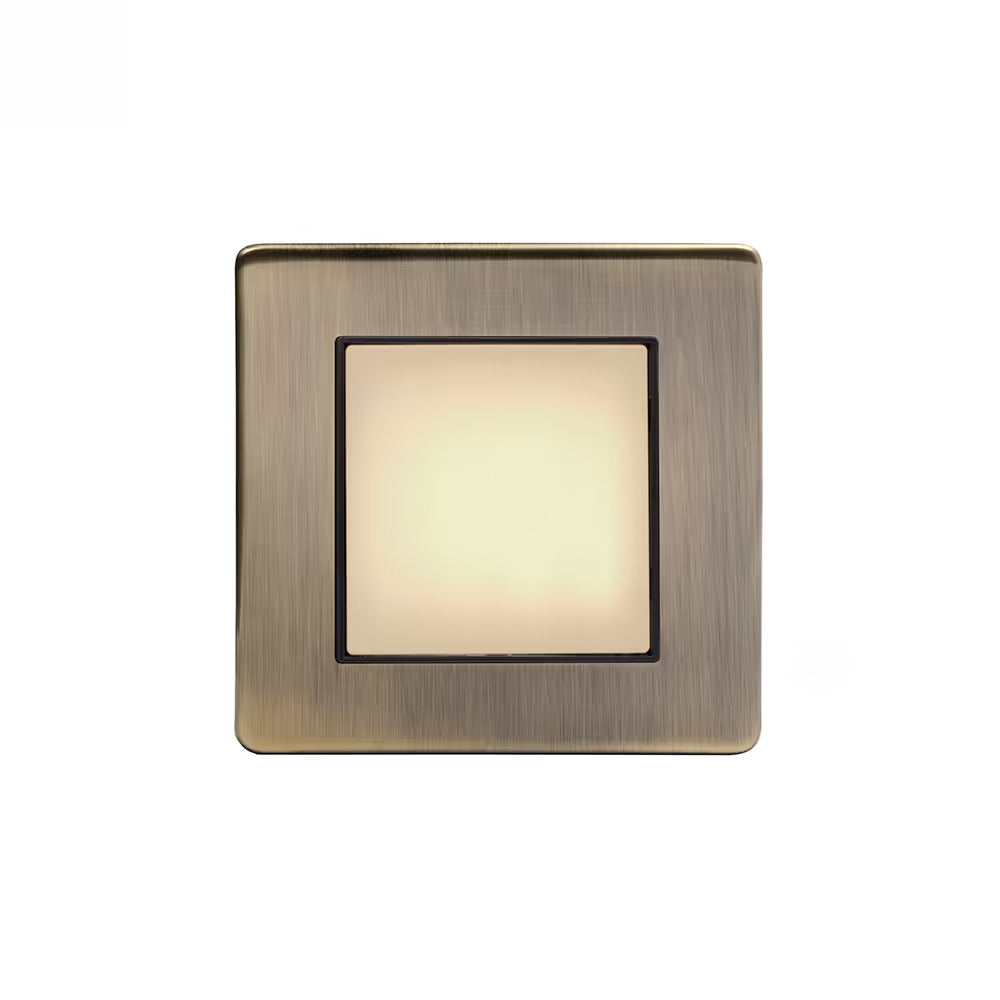 The Charterhouse Collection LED Stair Light - Warm White Antique Brass