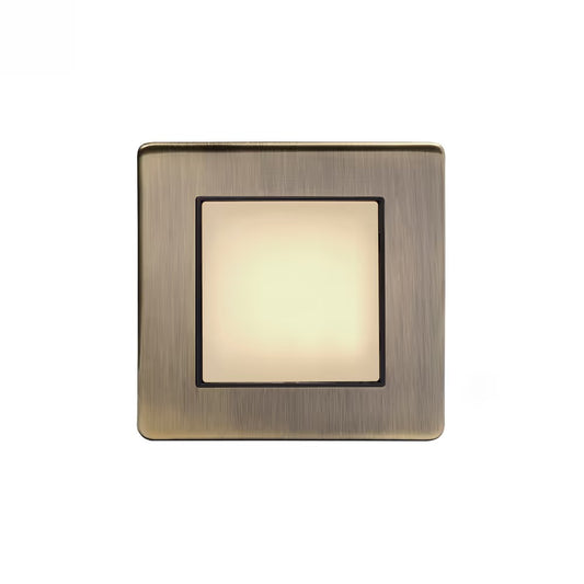 The Charterhouse Collection LED Stair Light - Warm White Antique Brass