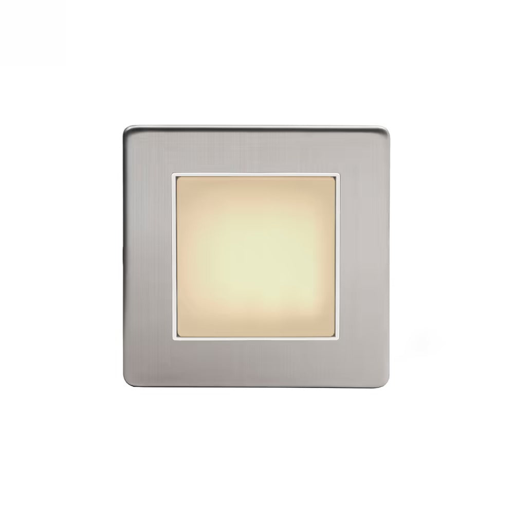 The Lombard Collection Brushed Chrome LED Stair Light - Warm White