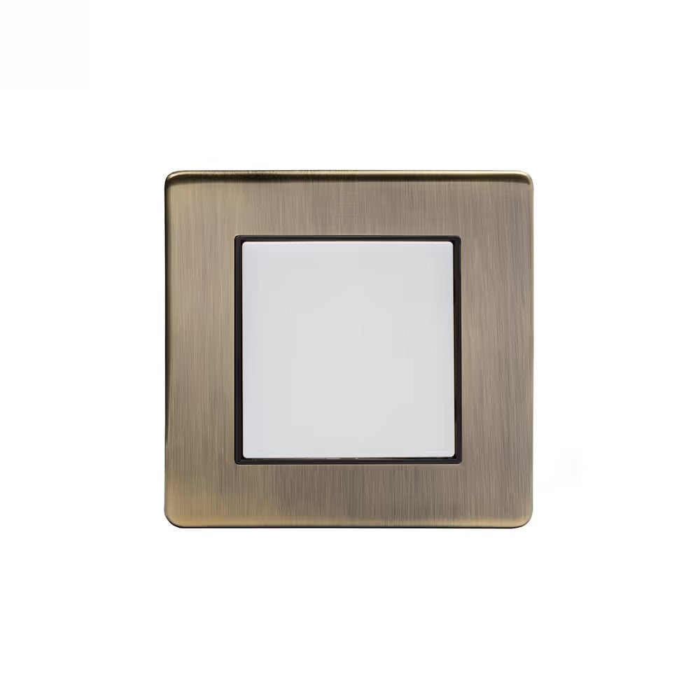 The Charterhouse Collection LED Stair Light - Cool White Antique Brass