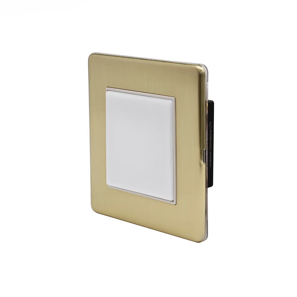 The Savoy Collection Brushed Brass LED Stair Light - Cool White