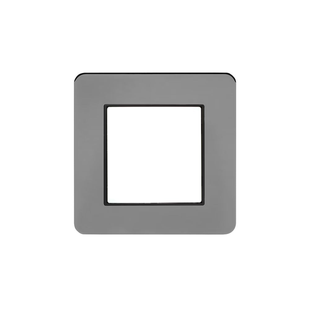 The Connaught Collection Black Nickel Flat Plate LED Stair Light - Cool White