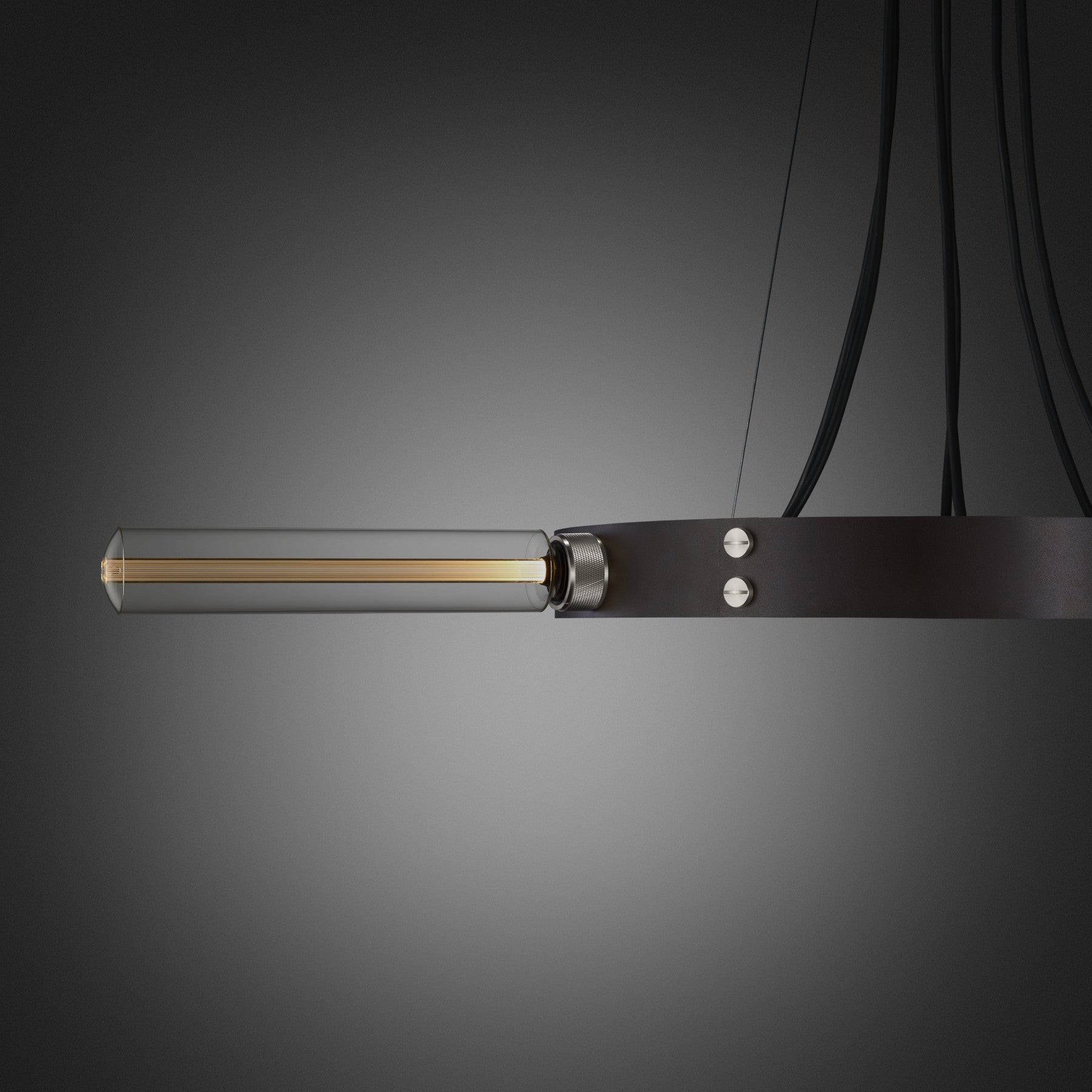 Steel Hero Light/ Graphite Pendant Ceiling Light long bulb