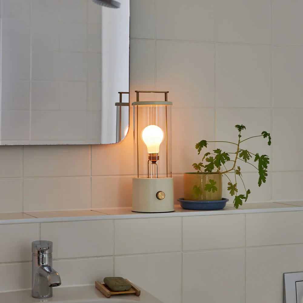 Tala x Farrow + Ball, The Muse Portable Lamp Candlenut White Lifestyle 1
