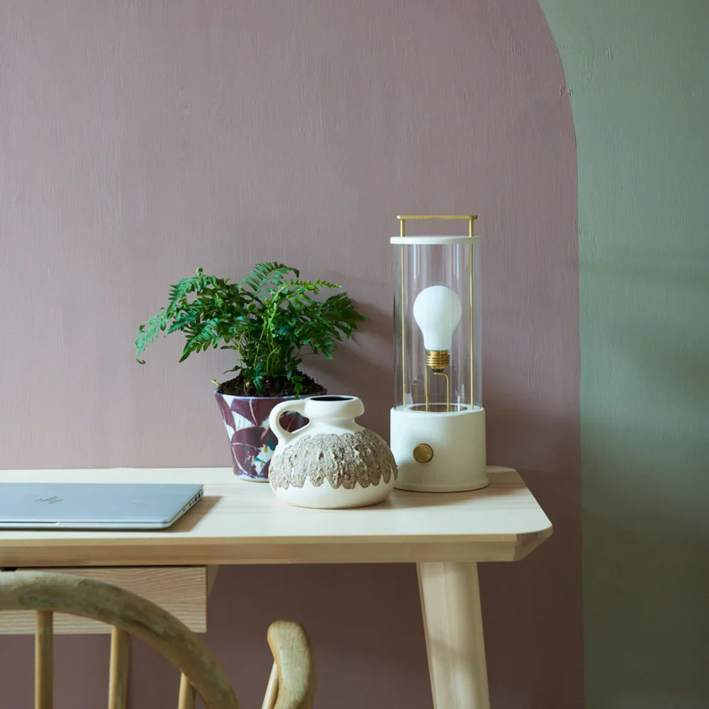 Tala x Farrow + Ball, The Muse Portable Lamp Candlenut White Lifestyle 3