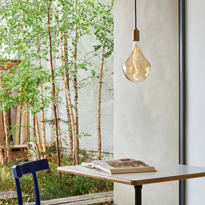 Voronoi II  pendant Walnut lifestyle 1