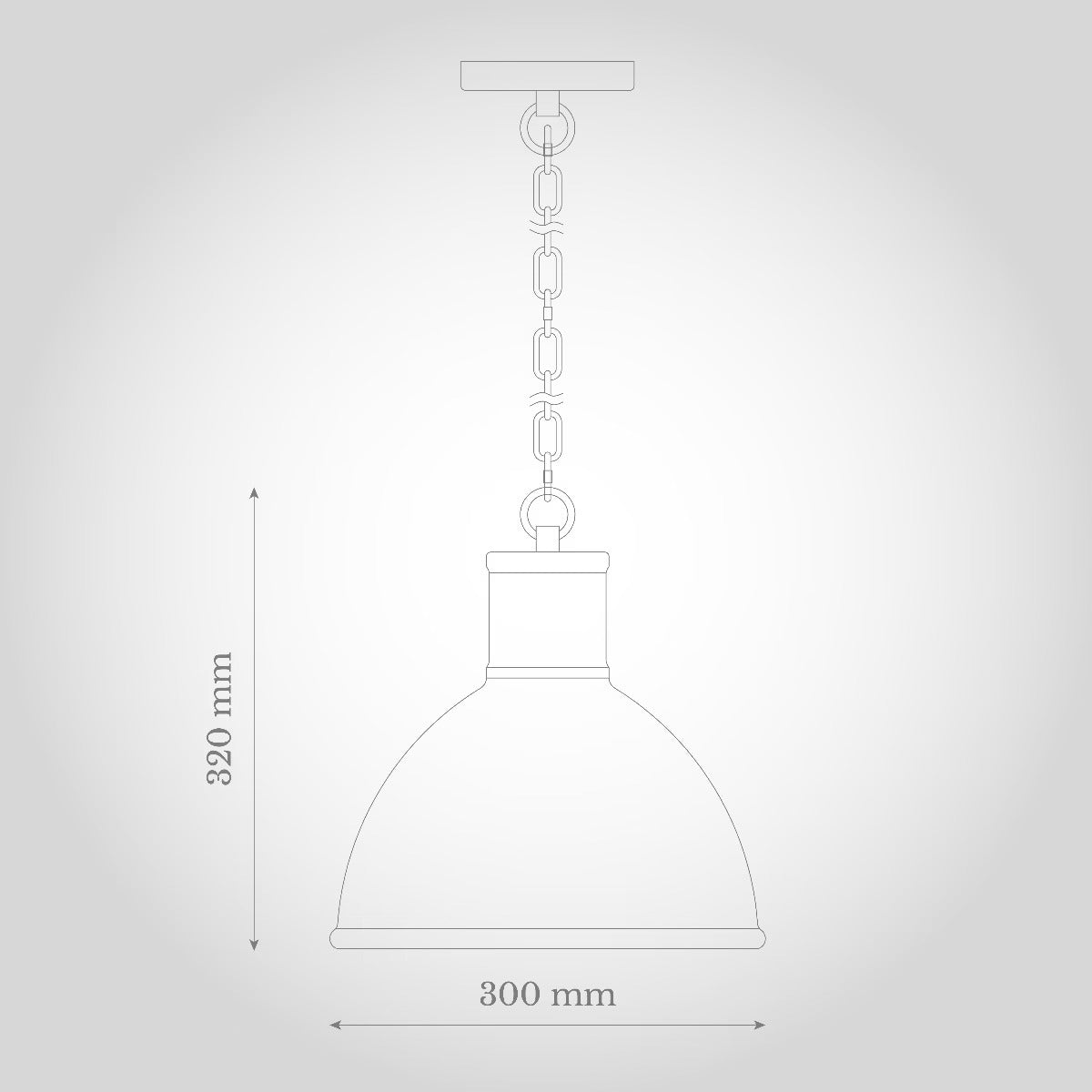 Wardour Industrial Bay Pendant Light Matt Black - Soho Lighting