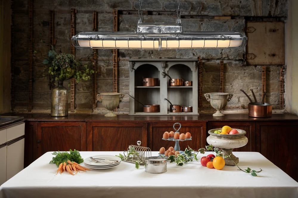 Soho Lighting Warwick Aluminum Industrial Strip Large Pendant Light - The Statement Collection