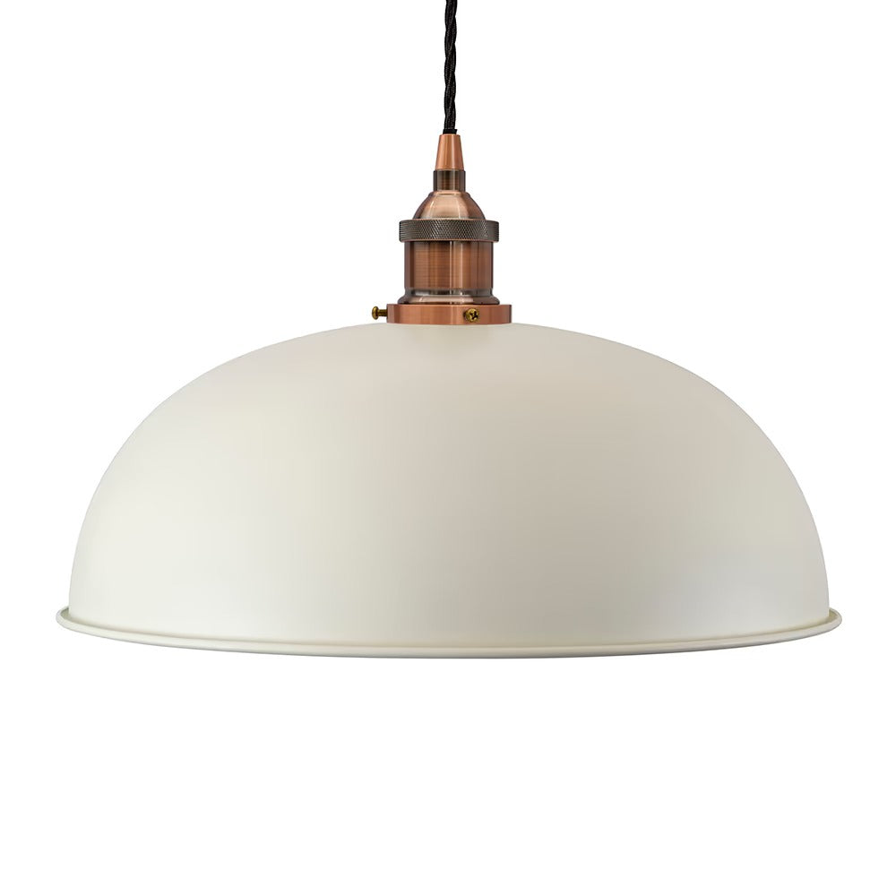 Worcester Painted Pendant Light in Clay White