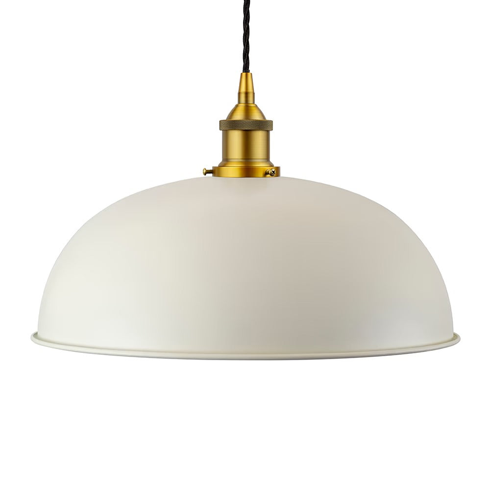 Worcester Painted Pendant Light in Clay White