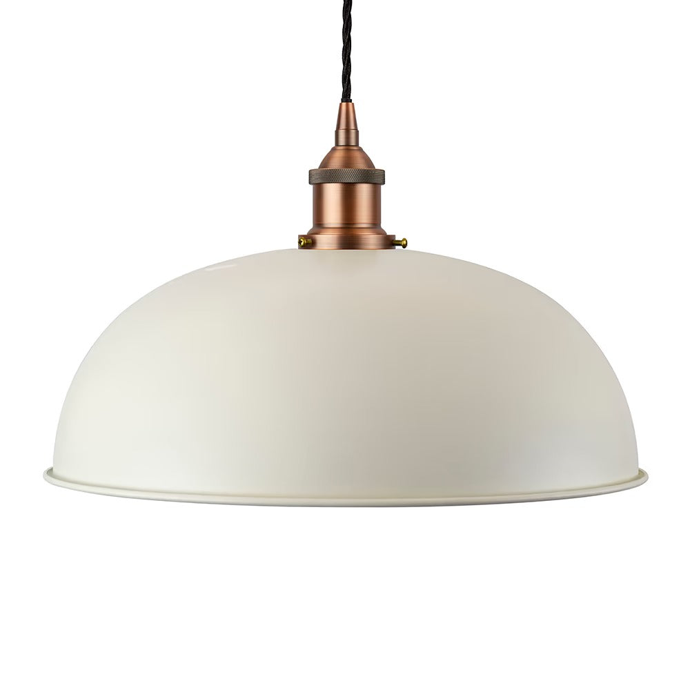 Worcester Painted Pendant Light in Clay White