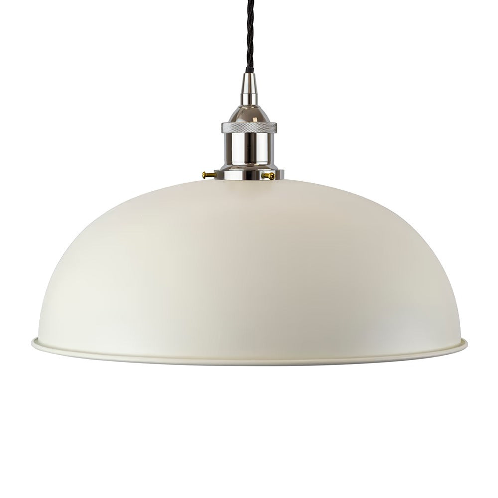 Worcester Painted Pendant Light in Clay White