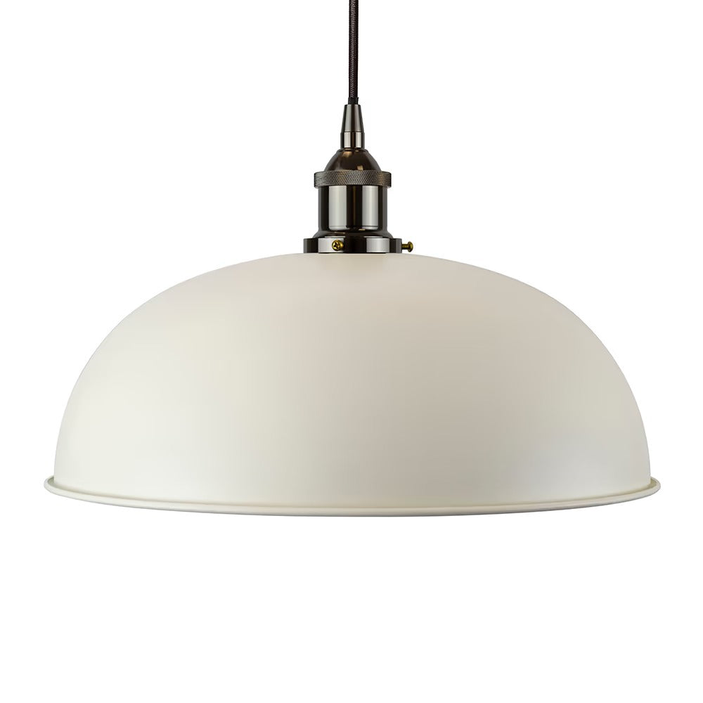 Worcester Painted Pendant Light in Clay White