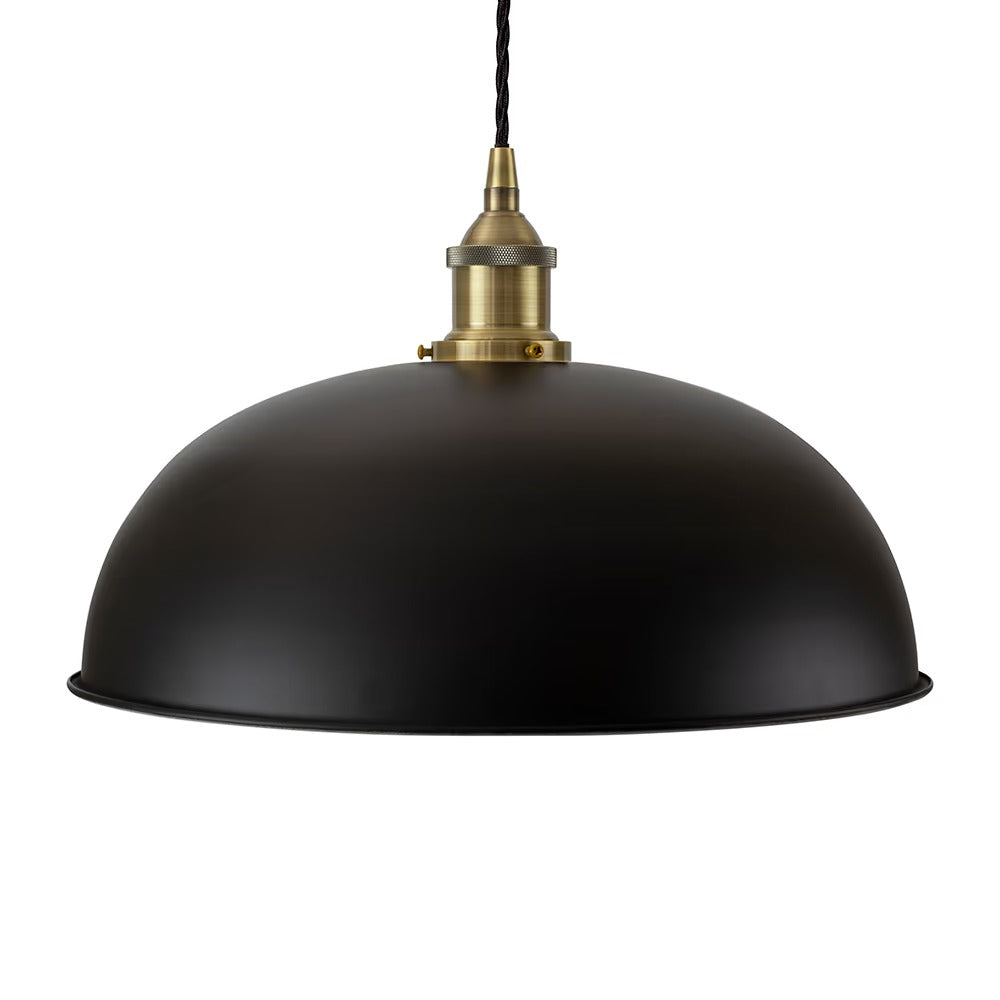 Worcester Painted Pendant Light in Matt Black