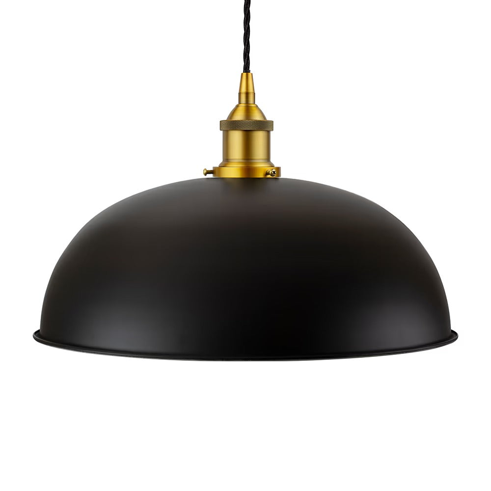 Worcester Painted Pendant Light in Matt Black