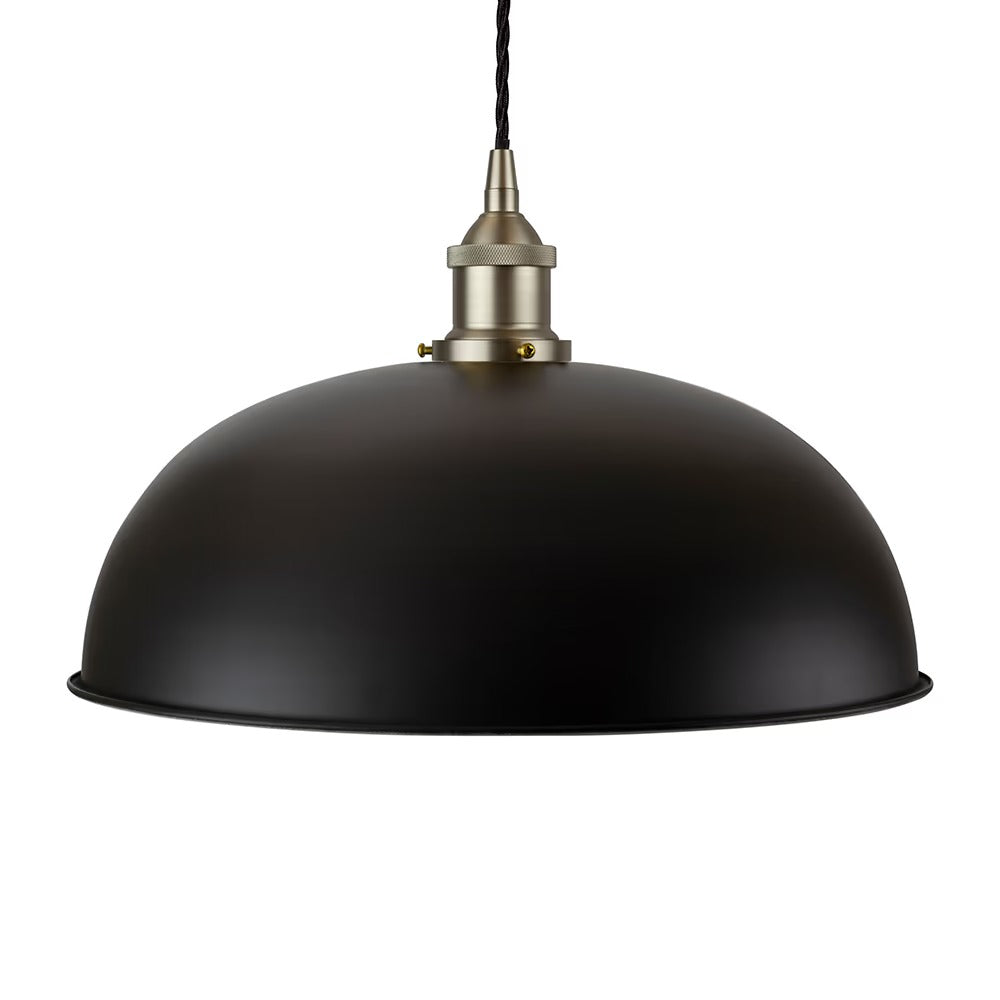 Worcester Painted Pendant Light in Matt Black