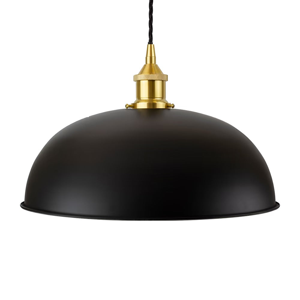 Worcester Painted Pendant Light in Matt Black