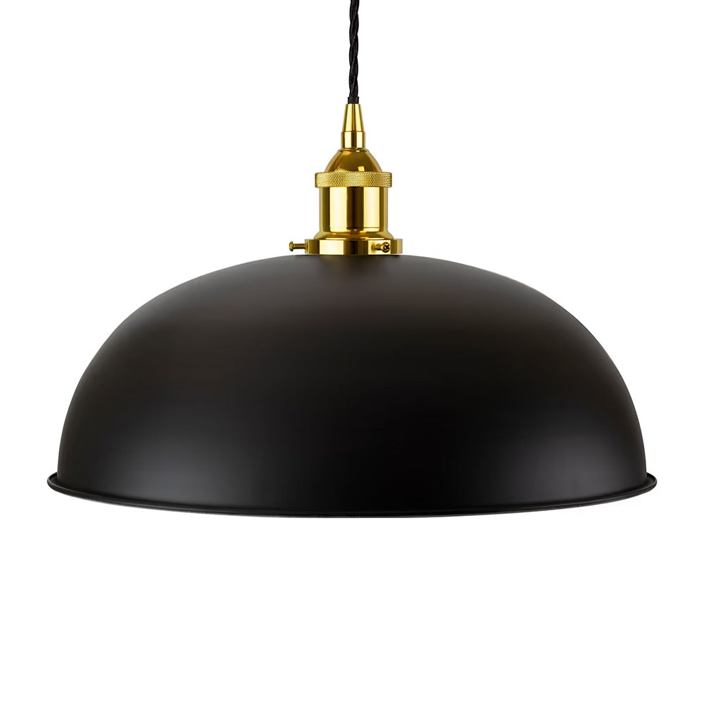 Worcester Painted Pendant Light in Matt Black