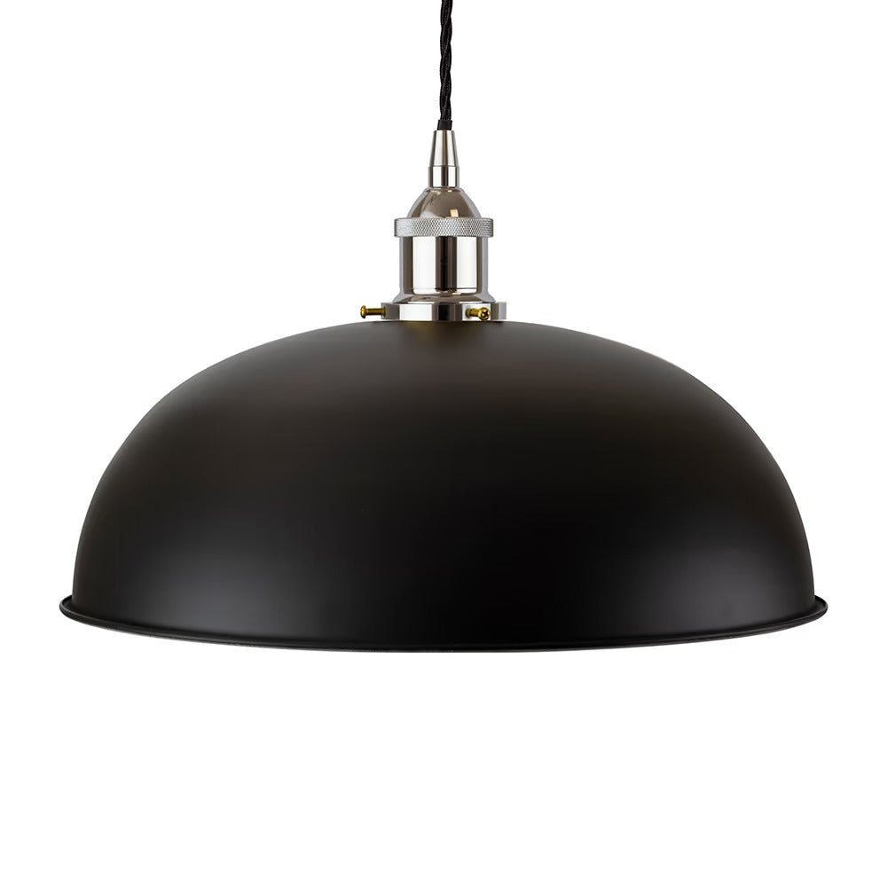Worcester Painted Pendant Light in Matt Black