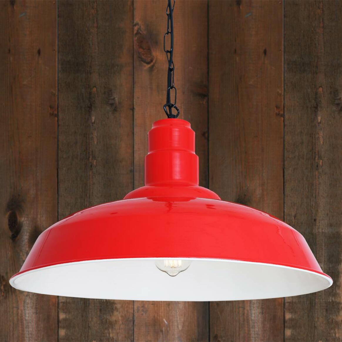 Wyse Industrial Factory Pendant Light 50cm